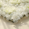 12 Pack 33 Sq ft. UV Protected 3D Silk Rose & Hydrangea Flower Wall Mat Panel(Cream)