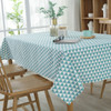 54"x 80" Green Triangle Pattern Rectangle Cotton and Polyester Tablecloth 