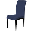 Dark Blue Ultra Soft Stretch Fabric Dining Chair Slipcovers Removable  Anti-Dirty Fitted Furniture Protector Set of 4 