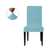 Steel Blue Ultra Soft Stretch Fabric Dining Chair Slipcovers Removable  Anti-Dirty Fitted Furniture Protector Set of 4 