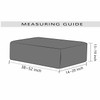Grey Ultra Soft Stretch Fabric Oversize Ottoman Slipcovers Removable  Anti-Dirty Fitted Furniture Protector