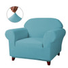 Steel Blue Ultra Soft Stretch Fabric Armchair Slipcovers Removable  Anti-Dirty Fitted Furniture Protector