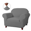 Grey Ultra Soft Stretch Fabric Armchair Slipcovers Removable  Anti-Dirty Fitted Furniture Protector