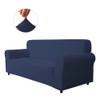 Dark Blue Ultra Soft Stretch Fabric Sofa Slipcovers Removable  Anti-Dirty Fitted Furniture Protector