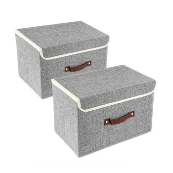 Fabric Storage Bins  (Set of 2)