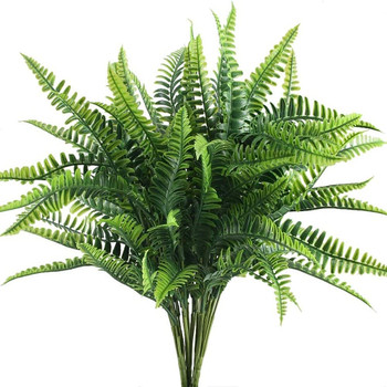 4Pcs Artificial Boston Fern Plants Fake Shrubs Bundles