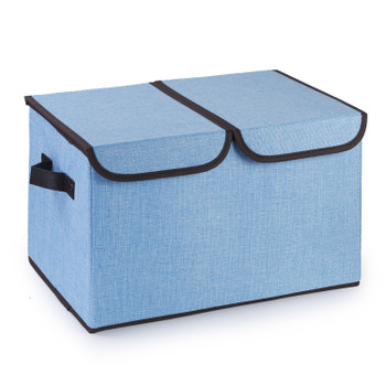 Collapsible Storage Bins with Cover(Blue)