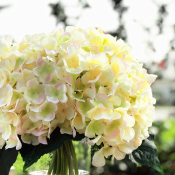 Blush Artificial Hydrangea Flower Bouquets Set of 3