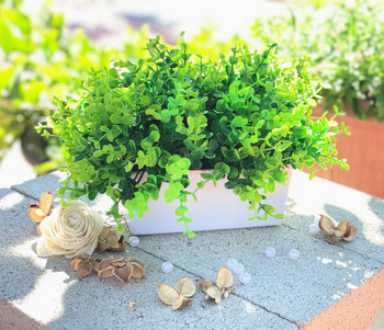 Artificial  Eucalyptus Grass in Decorative Vase