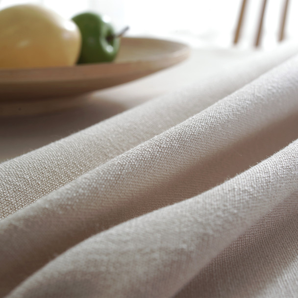 High Quality Cream Rectangle Cotton and Linen Tablecloth High Quality Cream Rectangle Cotton and Linen Tablecloth