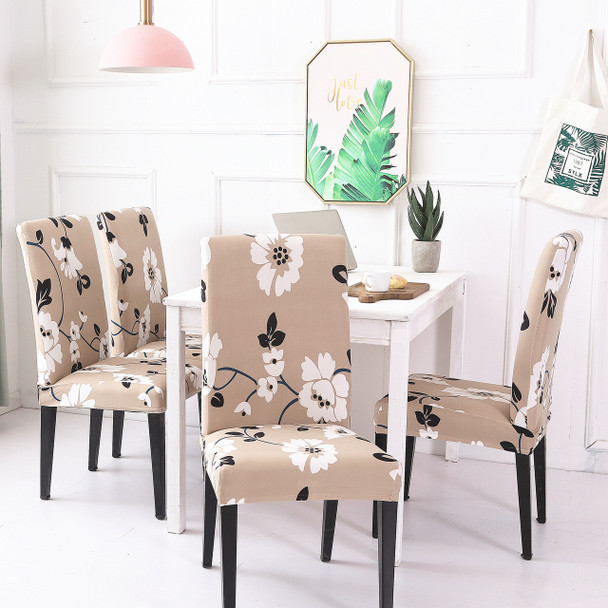 Jasmine FlowerElegant Polyester and Spandex Stretch Washable Dining Chair Slipcover Chair Cover Jasmine FlowerElegant Polyester and Spandex Stretch Washable Dining Chair Slipcover Chair Cover