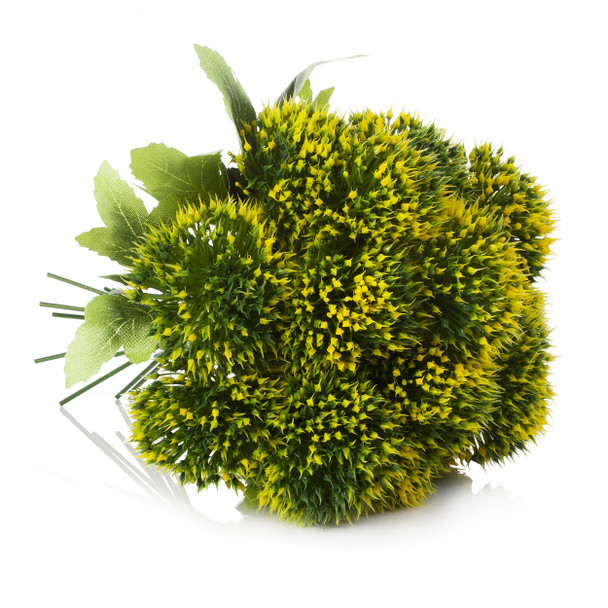 Artificial Greenery Arrangement  in Clear Glass Vase With Faux Water