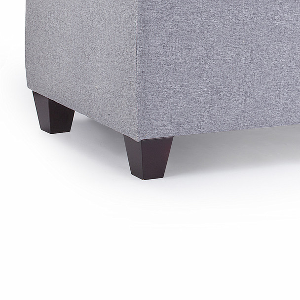 Bliss 42 Inches Simple Modern Linen Fabric Rectangle Storage Ottoman(Grey) Bliss 42 Inches Simple Modern Linen Fabric Rectangle Storage Ottoman(Grey)