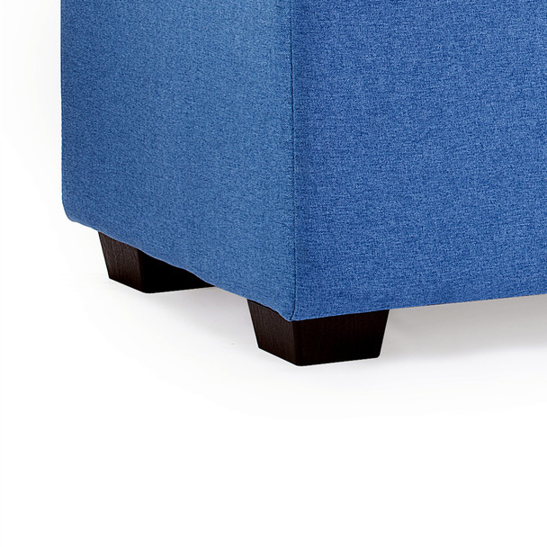 Luna 36 Inches Large Modern Linen Fabric Rectangle Storage Ottoman(Blue) Luna 36 Inches Large Modern Linen Fabric Rectangle Storage Ottoman(Blue)