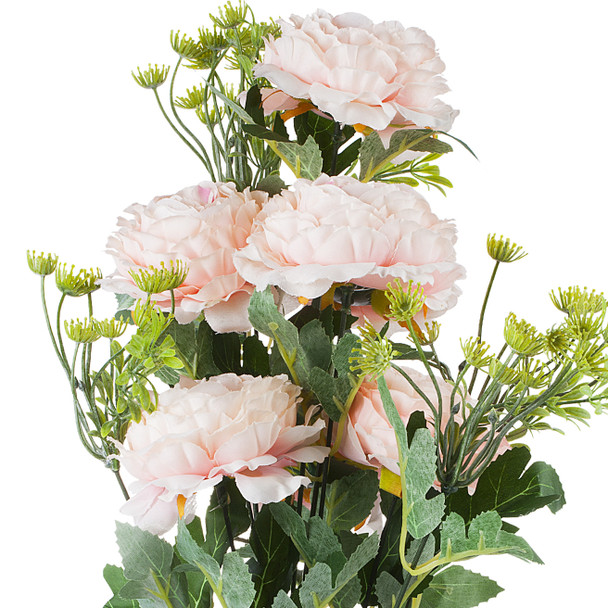 7 Heads Mixed High Quality Silk Combination Peonies Bush(Pink) 7 Heads Mixed High Quality Silk Combination Peonies Bush(Pink)