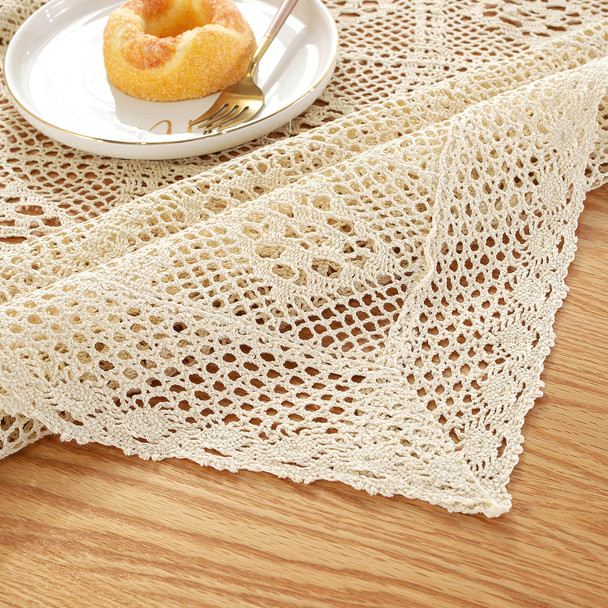 Beige High Quality Rectangle Cotton and Linen Tablecloth Beige High Quality Rectangle Cotton and Linen Tablecloth