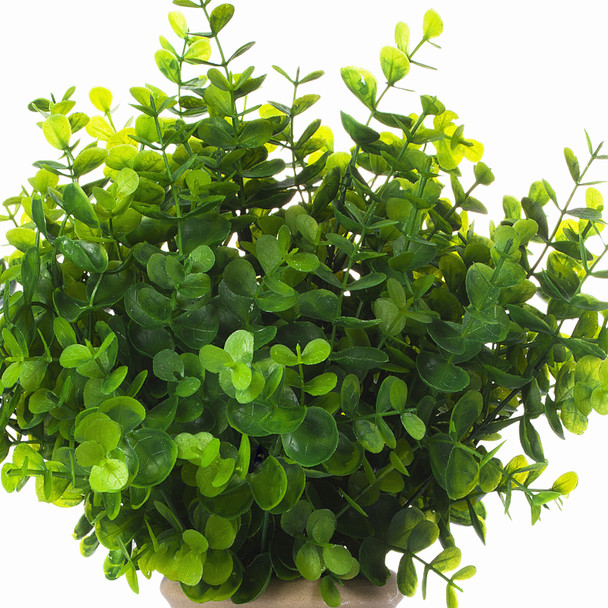 12 inch Artificial Eucalyptus Grass Topiary in Pot