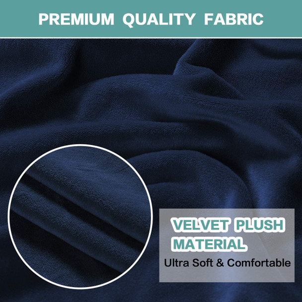 Ultra Soft Thick Stretch Velvet Fabric Armchair Slipcover for Living Room( Dark Blue) Ultra Soft Thick Stretch Velvet Fabric Armchair Slipcover for Living Room( Dark Blue)