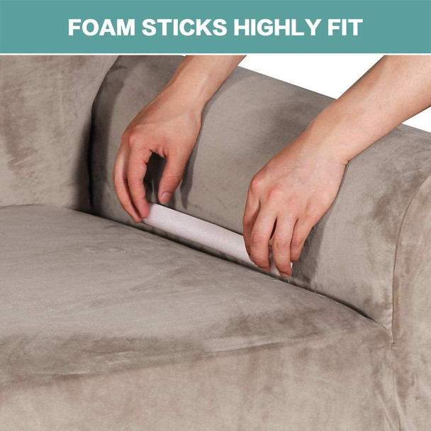 Ultra Soft Thick Stretch Velvet Fabric Armchair Slipcover for Living Room( Taupe Ultra Soft Thick Stretch Velvet Fabric Armchair Slipcover for Living Room( Taupe