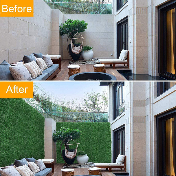 12 Panels 31Sq ft. Artificial Boxwood Hedge Eucalyptus Leaves Faux Foliage Wall Backdrop Decoration for Party Wedding Indoor & Outdoor Garden 12 Panels 31Sq ft. Artificial Boxwood Hedge Eucalyptus Leaves Faux Foliage Wall Backdrop Decoration for Party Wedding Indoor & Outdoor Garden