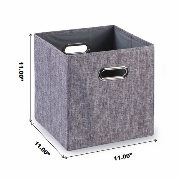 Fabric Storage Bins With Handles (Set of 4)