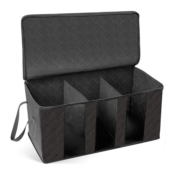 Dark Grey Non Woven Fabric Foldable Storage Underbed Clothes Cover Bag Dark Grey Non Woven Fabric Foldable Storage Underbed Clothes Cover Bag