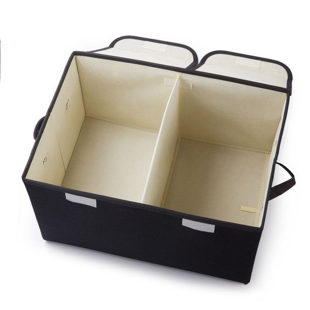 Collapsible Storage Bins with Cover(Black) Collapsible Storage Bins with Cover(Black)