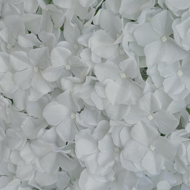 12 Pack 33 Sq ft. UV Protected 3D Silk Hydrangea Flower Wall Mat Panel(White) 12 Pack 33 Sq ft. UV Protected 3D Silk Hydrangea Flower Wall Mat Panel(White)