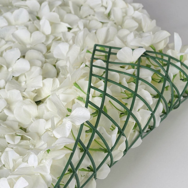 12 Pack 33 Sq ft. UV Protected 3D Silk Hydrangea Flower Wall Mat Panel(Cream) 12 Pack 33 Sq ft. UV Protected 3D Silk Hydrangea Flower Wall Mat Panel(Cream)