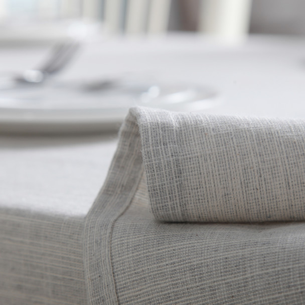 54"x 80" Beige High Quality Rectangle Cotton and Linen Tablecloth 54"x 80" Beige High Quality Rectangle Cotton and Linen Tablecloth
