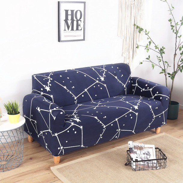 Dark Blue Elegant Polyester and Spandex Stretch Washable Box Cushion Loveseat Slipcover Dark Blue Elegant Polyester and Spandex Stretch Washable Box Cushion Loveseat Slipcover
