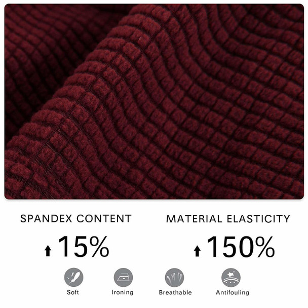 Wine Red Stretch Spandex Jacquard Recliner Chair Slipcovers with Elastic Bottom Side Pocket Wine Red Stretch Spandex Jacquard Recliner Chair Slipcovers with Elastic Bottom Side Pocket