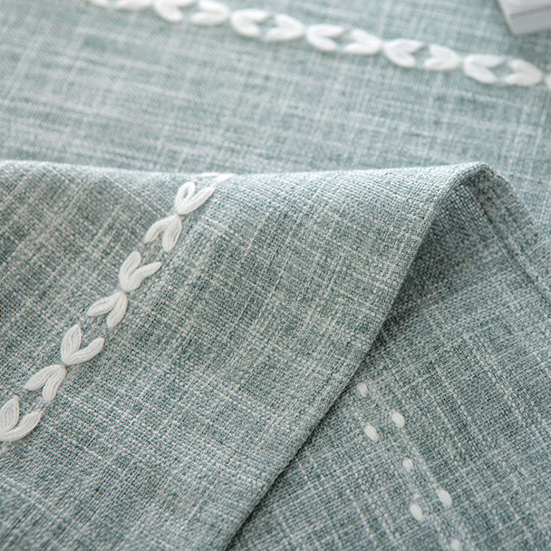 54"x 80" Light Blue High Quality Rectangle Cotton and Polyester Tablecloth 