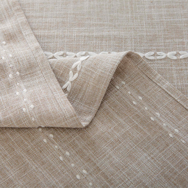 54"x 80" Beige High Quality Rectangle Cotton and Polyester Tablecloth 54"x 80" Beige High Quality Rectangle Cotton and Polyester Tablecloth