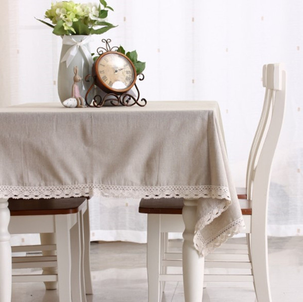 54"x 80" Natural Simple Rectangle 100% Cotton and Linen Tablecloth Decorative Table Top Cover 54"x 80" Natural Simple Rectangle 100% Cotton and Linen Tablecloth Decorative Table Top Cover