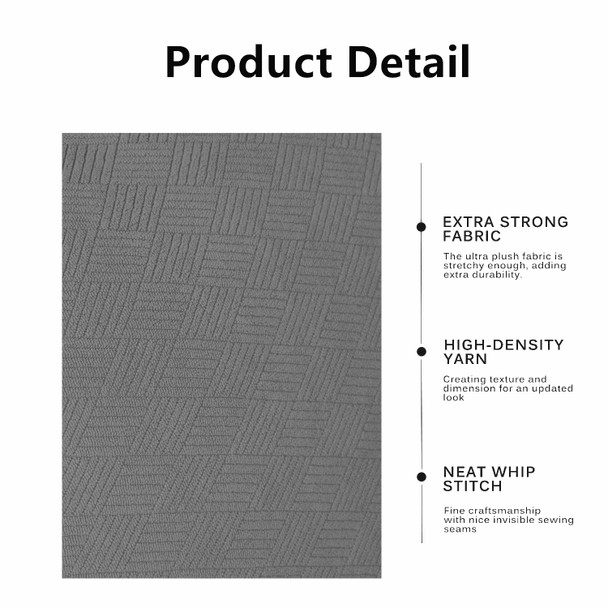 Grey Ultra Soft Stretch Fabric Sofa Slipcovers Removable Anti-Dirty Fitted Furniture Protector Grey Ultra Soft Stretch Fabric Sofa Slipcovers Removable Anti-Dirty Fitted Furniture Protector