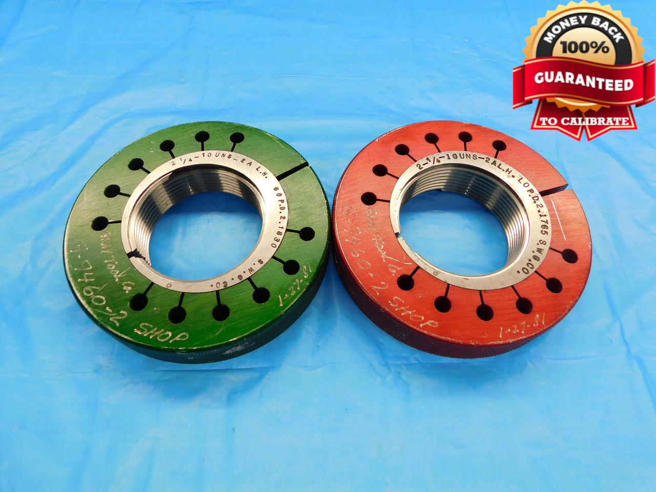 2 1/4 10 UNS 2A LEFT HAND Thread Ring Gage | DW19133BX2 | M & J Tooling LLC