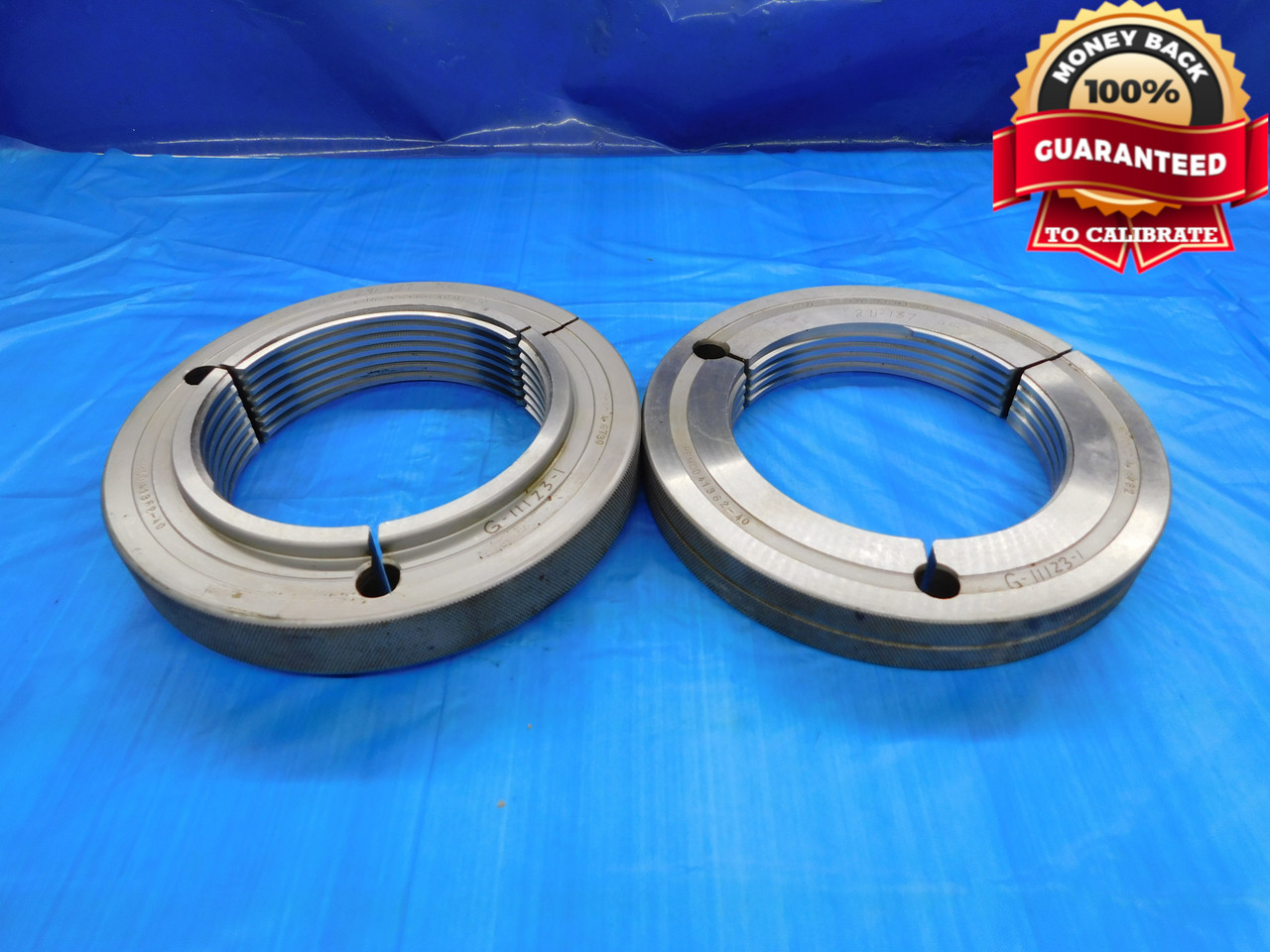 4 3/4 5 STUB ACME 2G THREAD RING GAGES 4.75 5.0 GO NO GO PD'S = 4.6730 ...