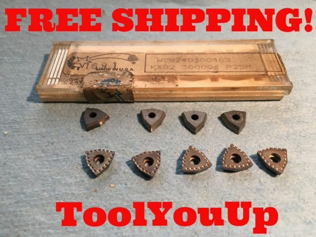 9PCS NEW KOMET W29240300463 KX02 BK3 CARBIDE INSERT MACHINIST INDUSTRIAL TOOLING