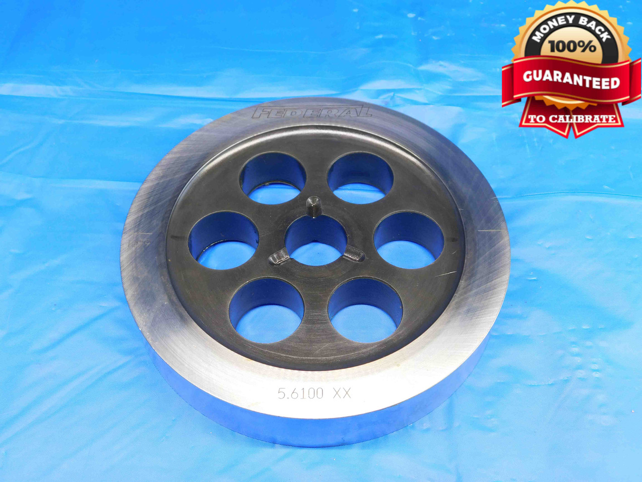 5.6100 CLASS XX PIN PLUG GAGE 5.6094 +.0006 UNDERSIZE 5 39/64 142.494