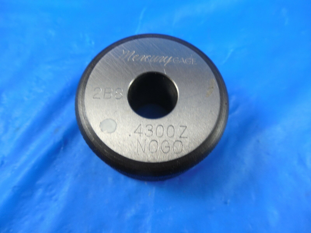 .4300 SMOOTH PLAIN BORE RING GAGE .4375 .0075 UNDERSIZE 7/16 CLASS Z