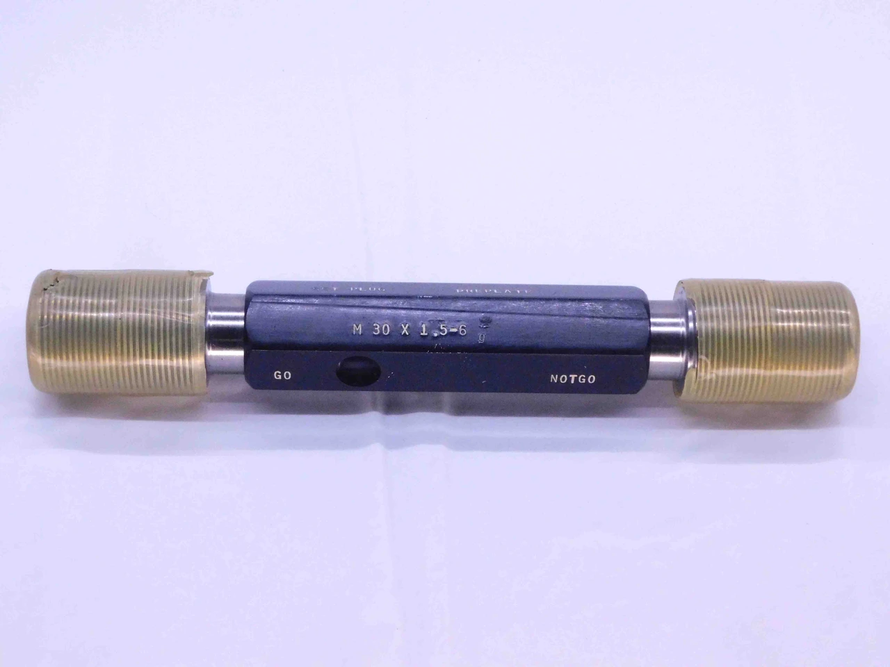 M30 X 1.5 6g PREPLATE SET THREAD PLUG GAGE 30 GO NO GO P.D.'S = 28.953 ...
