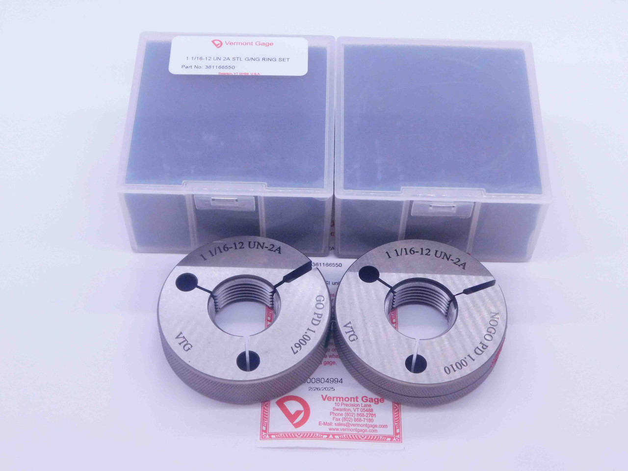1-1/16"-12 UN Tap And Die Set – Right Hand HSS Tap + Alloy Tool Steel Round Die, For Metal Threading (5" Tap, 2.17" Die OD)