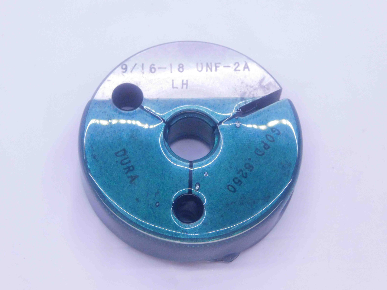 9/16 18 UNF 2A LEFT HAND THREAD RING GAGE .5625 GO ONLY P.D. = .5250 L ...