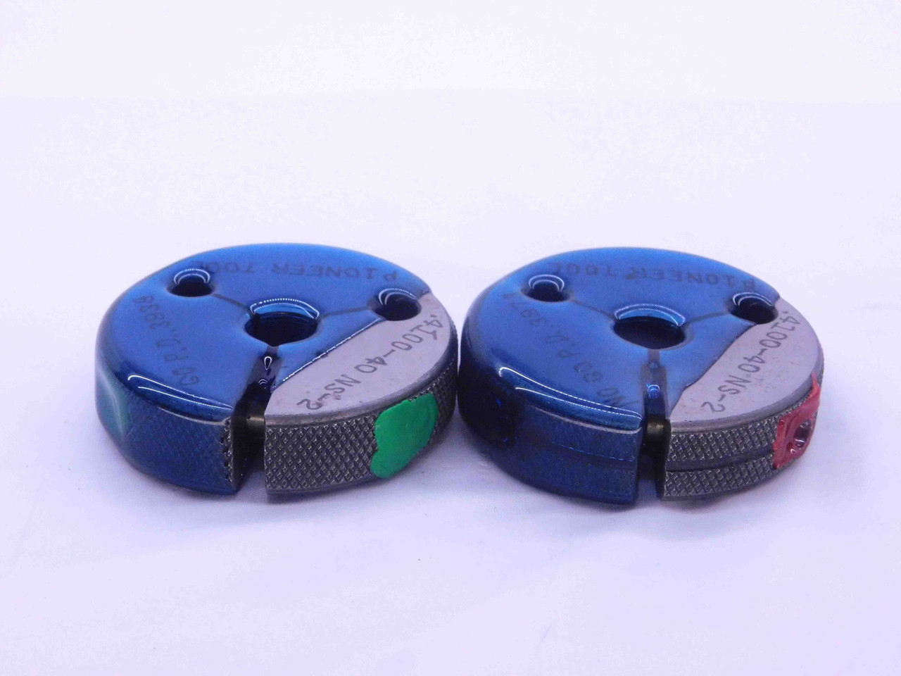 .4100 40 NS 2 THREAD RING GAGES .41 .410 GO NO GO P.D.'S = .3938 ...