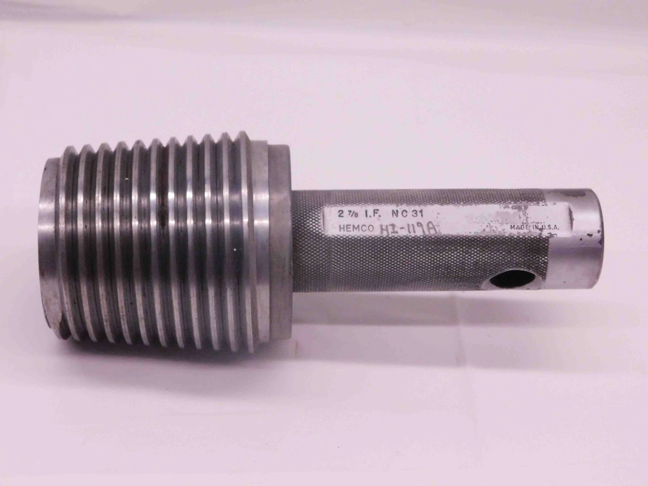 2 7/8 4 IF API 7-2 PIPE THREAD PLUG GAGE 2.875 INTERNAL FLUSH NC31 NC ...