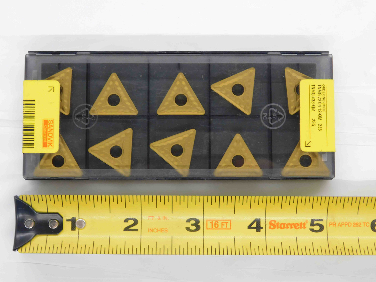 10pcs SANDVIK TNMG 22 04 12-QM / TNMG 433-QM 235 CARBIDE INSERTS