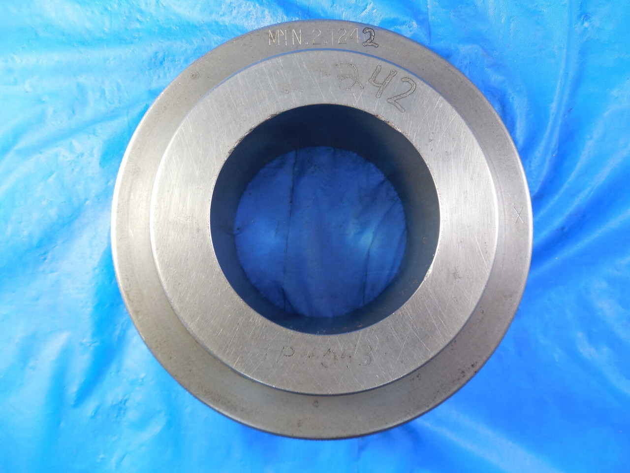 BENDIX 2.1242 DIA. CLASS X MASTER PLAIN BORE RING GAGE UNDERSIZE 2.1250 2  1/8