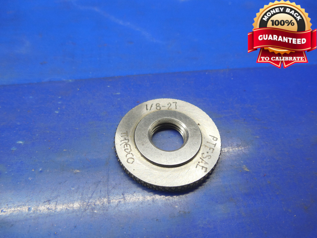 Ptf Pipe Thread 1/8 27 PTF-SAE Thread Ring Gage | CS4160MS | M & J Tooling LLC