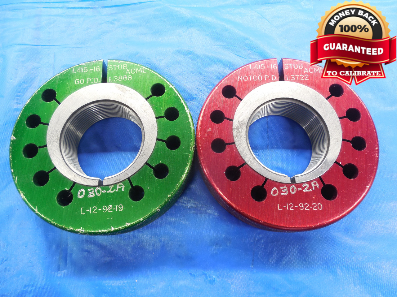 1.415 16 STUB ACME Thread Ring Gage | DW9847BHTX | M & J Tooling LLC
